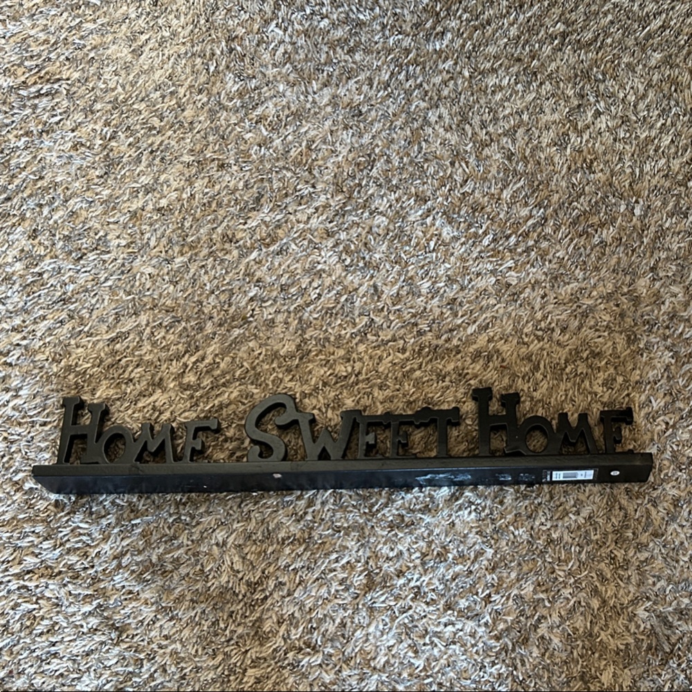Creative Co-Op Black 'Home Sweet Home' Wall Decor.